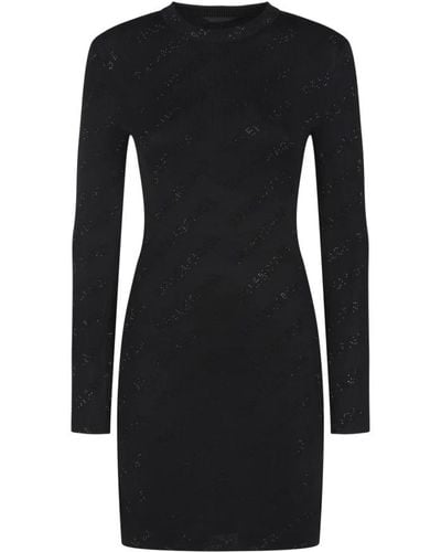 Balenciaga Knitted Dresses - Black