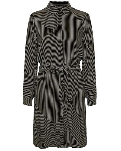 Soaked In Luxury Shirt Dresses - Grey