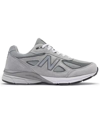 New Balance 990v4 grigio argento scarpa da corsa