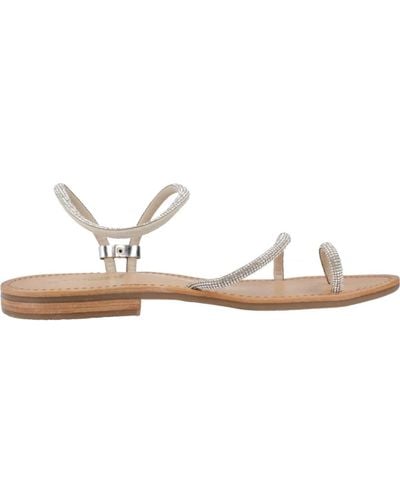 Les Tropeziennes Stilvolle flache sandalen für frauen - Mettallic