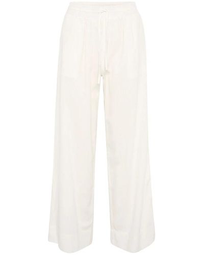 My Essential Wardrobe Trousers > wide trousers - Blanc