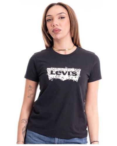 Levi's Perfektes donna t-shirt levi's - Schwarz
