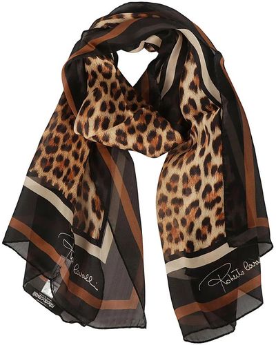 Roberto Cavalli Accessories > scarves > silky scarves - Marron