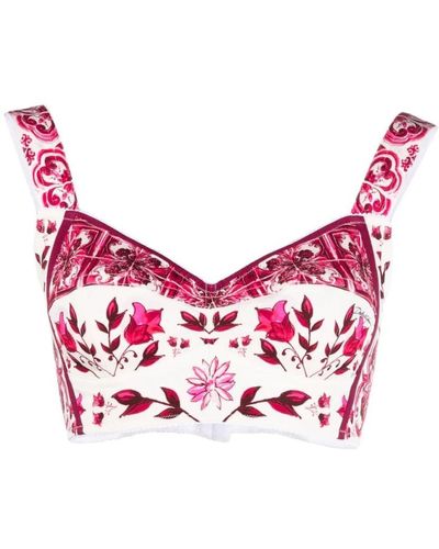 Dolce & Gabbana Sleeveless Tops - Pink