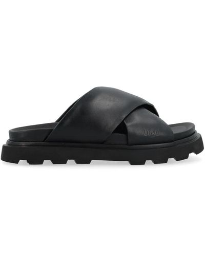 UGG Crossband sandalias negras - Negro