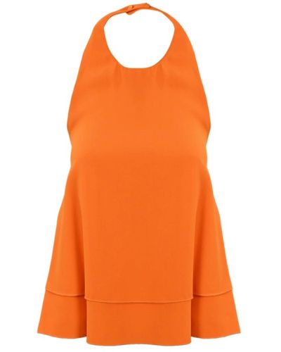 Liviana Conti Tops > sleeveless tops - Orange