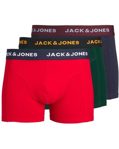 Jack & Jones Comfort fit trunks 3er pack - Rot