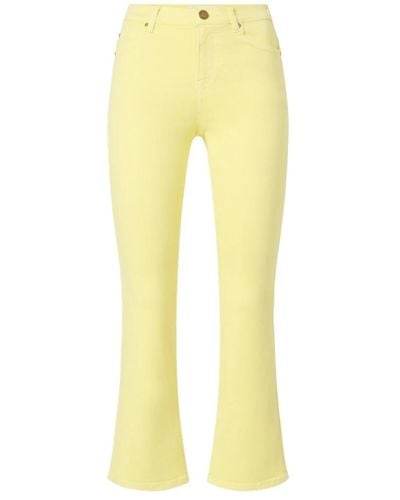 Pinko Jeans > cropped jeans - Jaune