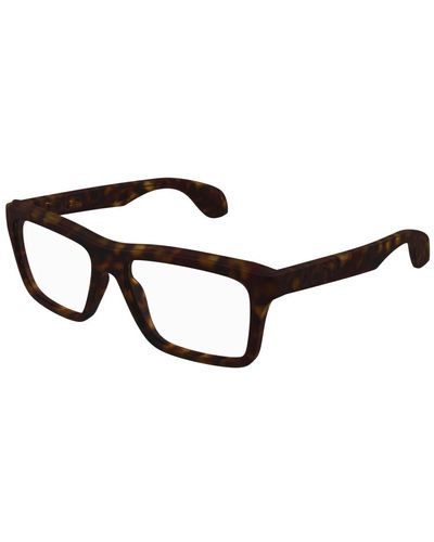 Gucci Montura de gafas havana oscuro - Negro