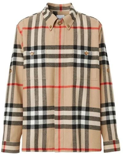 Burberry Casual Shirts - Brown