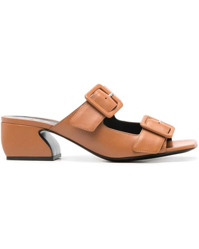 Sergio Rossi Heeled Mules - Brown