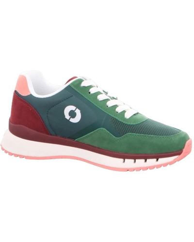 Ecoalf Sneakers casual erdi in materiale sintetico con suola in gomma da 4 cm - Verde