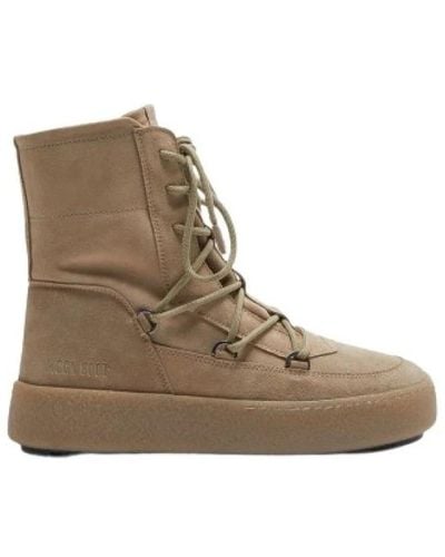 Moon Boot Lace-Up Boots - Brown