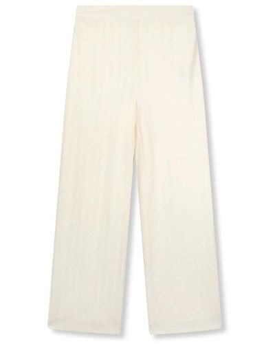 Refined Department Wide Trousers - White