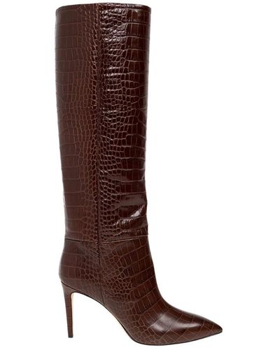 Paris Texas Heeled Boots - Brown