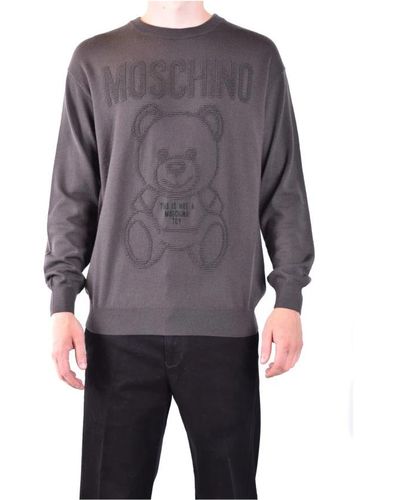Moschino Round-Neck Knitwear - Grey
