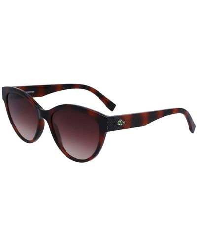 Lacoste L983s occhiali da sole rosso havana - Marrone