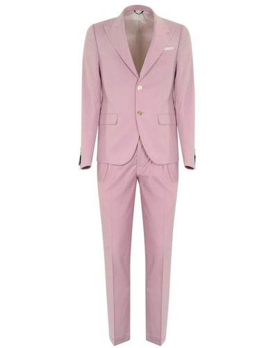 Daniele Alessandrini Single breasted suits - Pink
