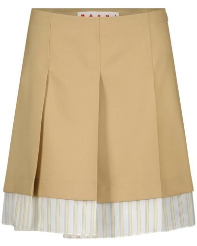 Marni Short Skirts - Natural