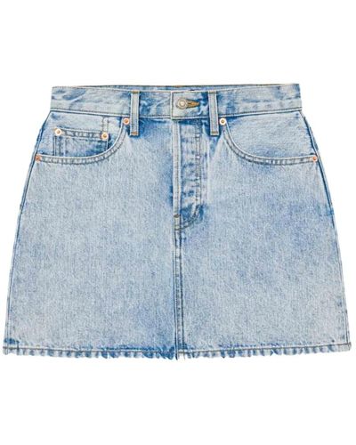 Wardrobe NYC Shorts > denim shorts - Bleu