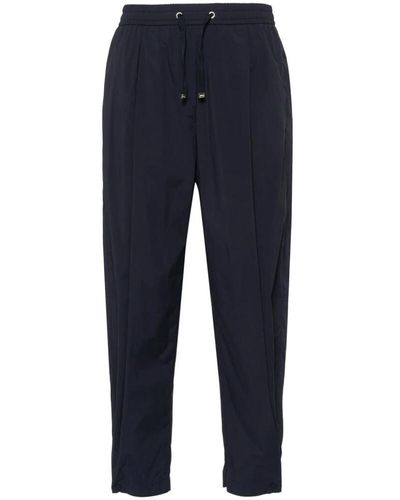 Herno Trousers > cropped trousers - Bleu