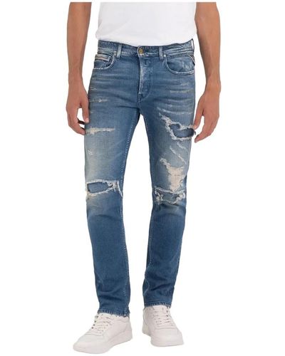 Replay Tapered jeans frühling/sommer kollektion - Blau