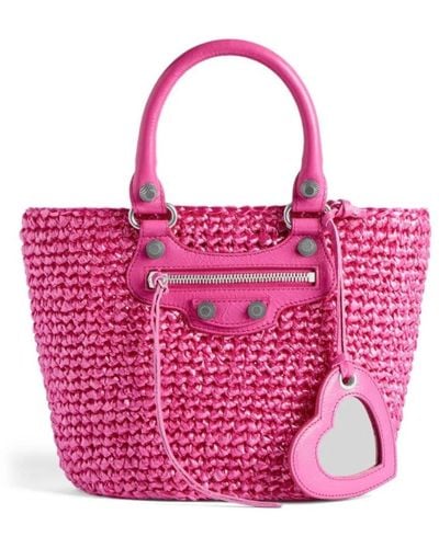 Balenciaga Tote Bags - Pink