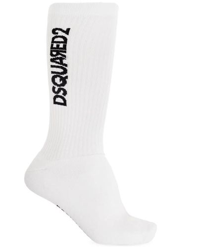 DSquared² Socken mit logo - Weiß