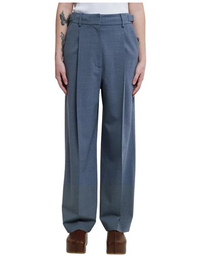 JW Anderson Pantaloni su misura in misto cotone - Blu