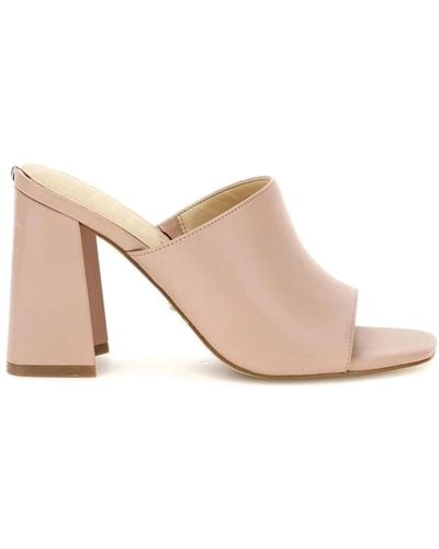 Guess Heeled Mules - Pink
