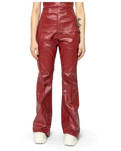 Rick Owens Jean bootcut cardinal - Rojo