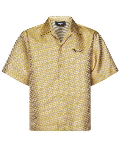DSquared² Short Sleeve Shirts - Yellow