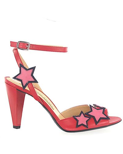 Marc Jacobs Sandals 693853 smooth leather star pattern - Rosa