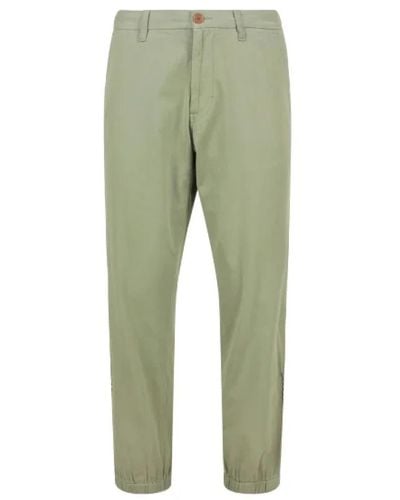 Gucci Lyre Embroidered Cotton Pant - Green