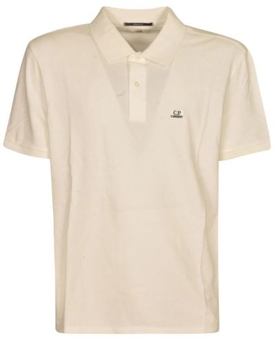 C.P. Company Polo Shirts - Natural