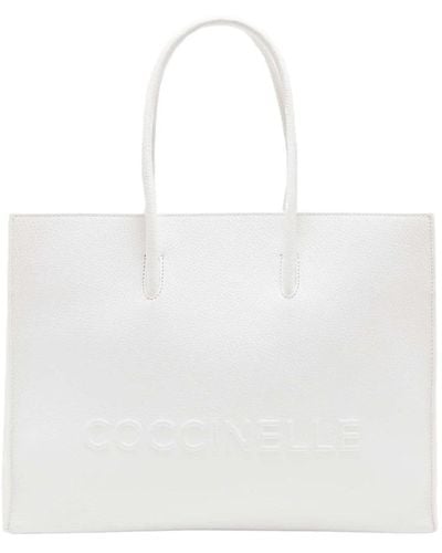 Coccinelle Tote Bags - White
