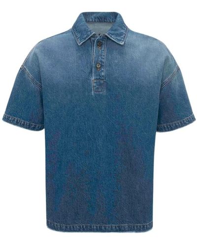 JW Anderson Denim polo shirt - Blau