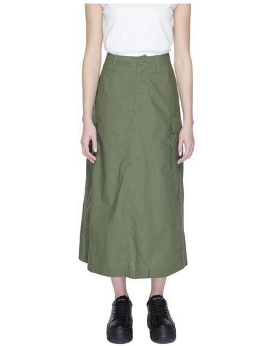 Blauer Maxi skirts - Grün