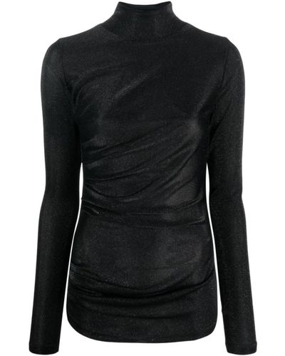 MSGM Schwarze bluse,long sleeve tops