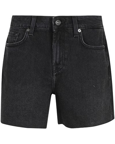 7 For All Mankind Shorts > denim shorts - Noir