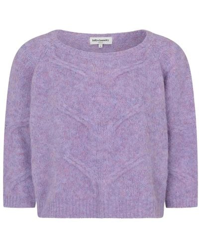 Lolly's Laundry Round-Neck Knitwear - Purple