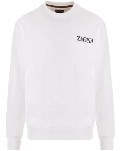 ZEGNA Sweatshirts - White