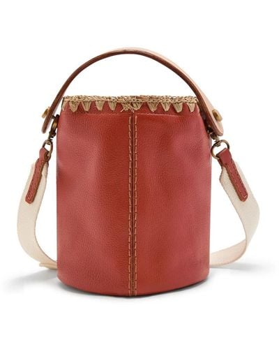 Maliparmi Secchiello textured leather - Rosso