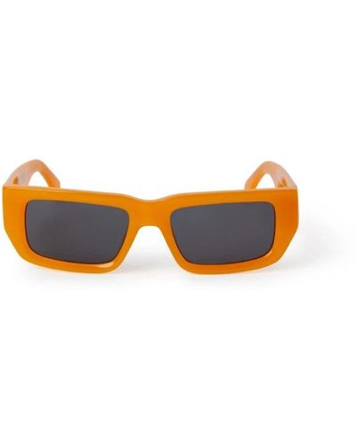 Palm Angels Geometrische retro-sonnenbrille - Orange