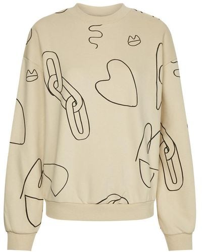 Zoe Karssen Rose Line Print Sketch Sweater - Natur