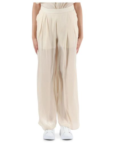 Armani Exchange Wide Trousers - Natural