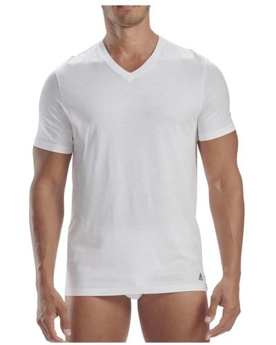 adidas Kurzarm v-ausschnitt t-shirt 3er pack - Weiß