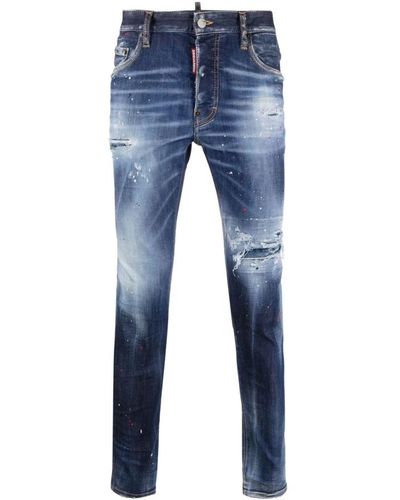 DSquared² Slim Fit Jeans - Blauw
