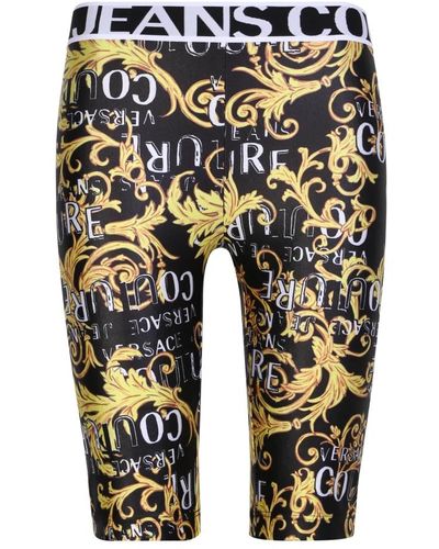 Versace Pantalones metálicos para mujeres - Amarillo