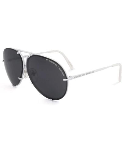 Porsche Design Bianco/grigio blu mercury occhiali da sole - Nero